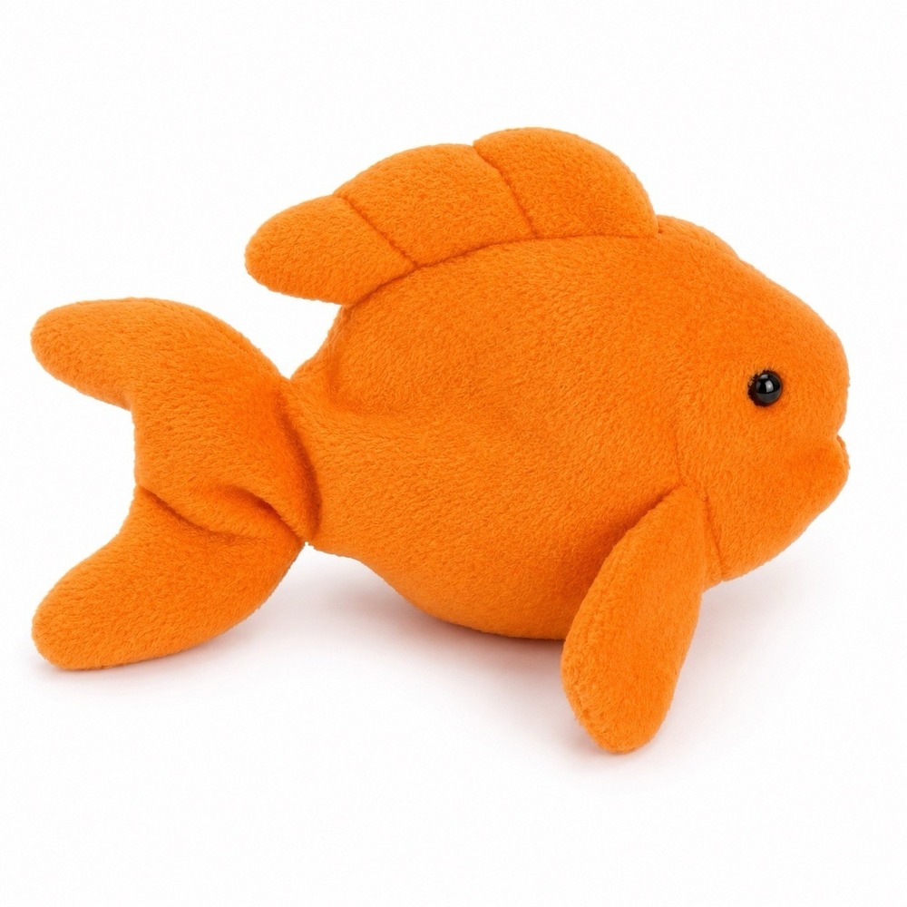 Ty Beanie Babies Goldie the Goldfish Plush Stuffed Animal Toy Vintage 1990s